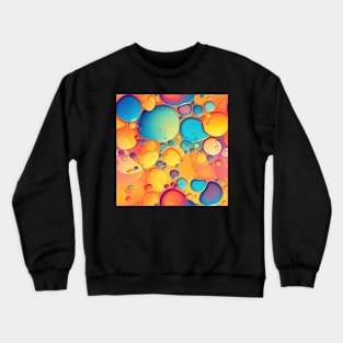 Abstract oil and water mix background Crewneck Sweatshirt